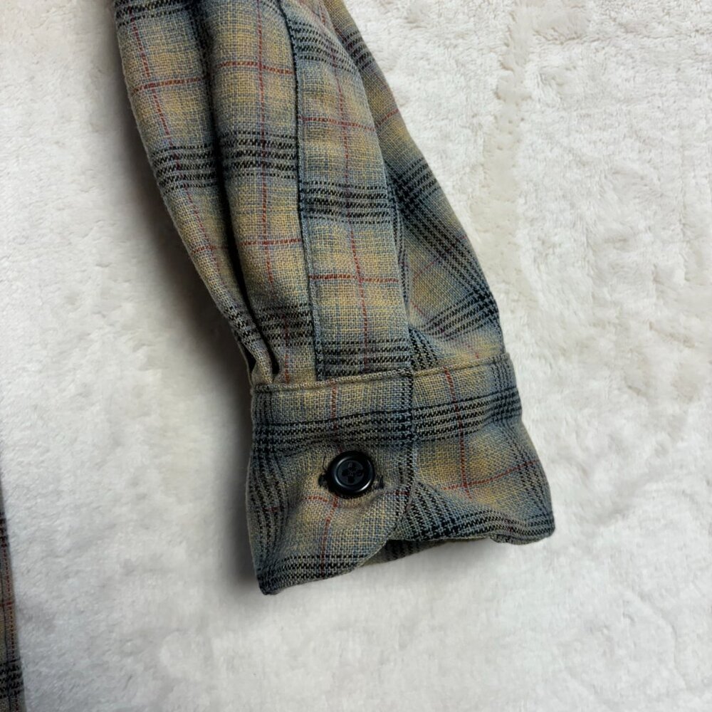 Pendleton Mens Board Shirt Jac Flannel Button Down Size Medium Plaid Long Sleeve - Picture 9 of 16